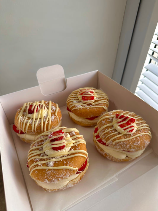 Cheesecake filled donuts